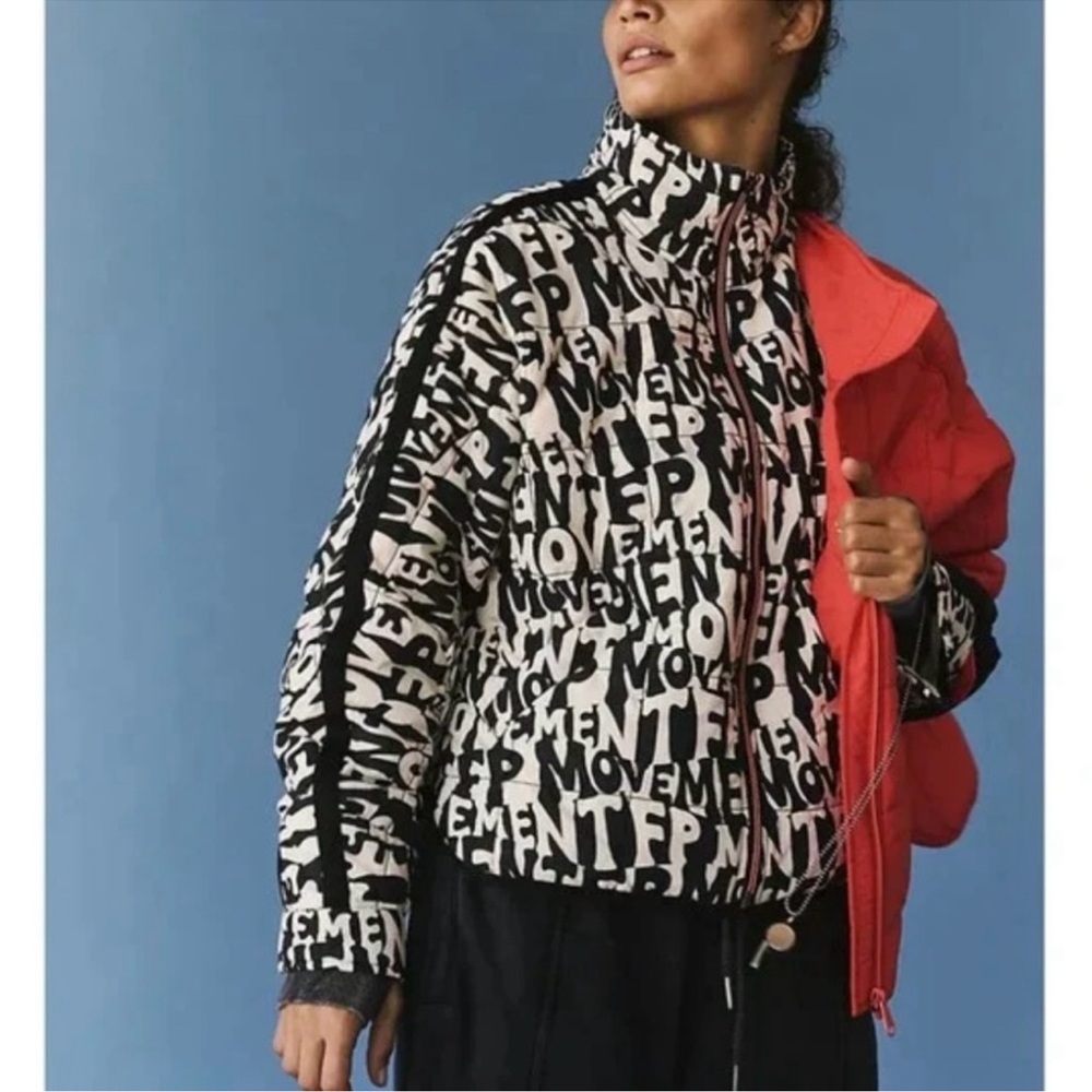 Free People! FP Movement Pippa Packable Logo Puffer Jacket NWT!